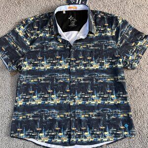 Point Zero Traveler 4-Way Stretch Dry Edition Traveler Series Shirt Men's XL-NWT